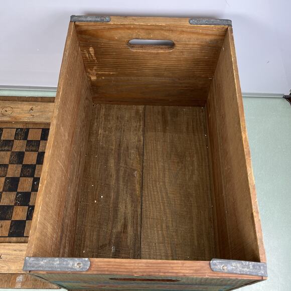 Vintage Pepsi Cola Advertising Wooden Wood Crate A Nickel Drink Worth A Dime - Picture 11 of 15